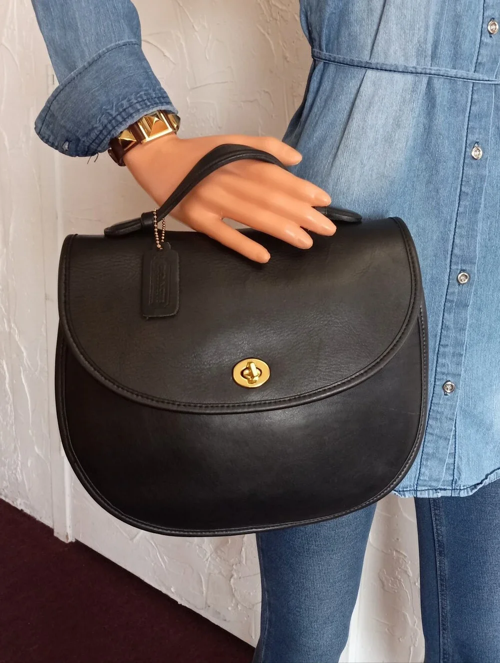 Coach Plaza Bag/Bistro Bag, #9865 Black